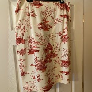 Stunning Silk Talbots Lined Pencil Skirt